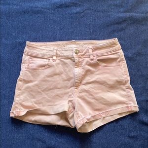 Pink American Eagle “Super Stretchy” Jean Shorts